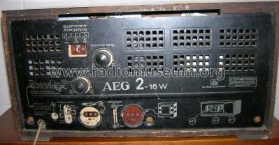 2-16W ; AEG Radios Allg. (ID = 186389) Radio