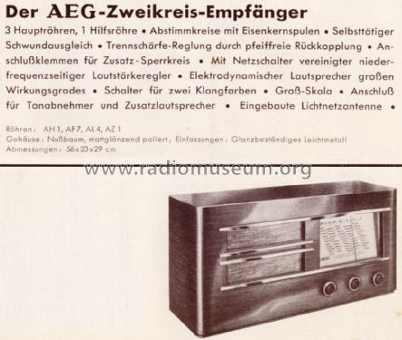27W ; AEG Radios Allg. (ID = 1347945) Radio