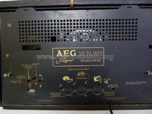 3074WU; AEG Radios Allg. (ID = 1613588) Radio