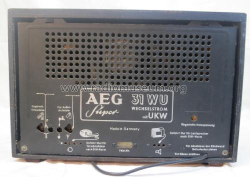 31WU; AEG Radios Allg. (ID = 1975327) Radio