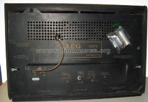 4075WD; AEG Radios Allg. (ID = 628425) Radio