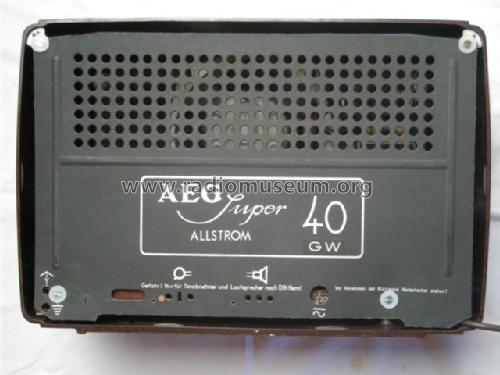 Super 40GW; AEG Radios Allg. (ID = 834583) Radio