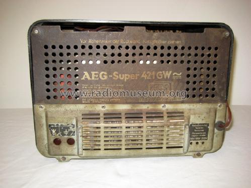 421GW; AEG Radios Allg. (ID = 1652753) Radio