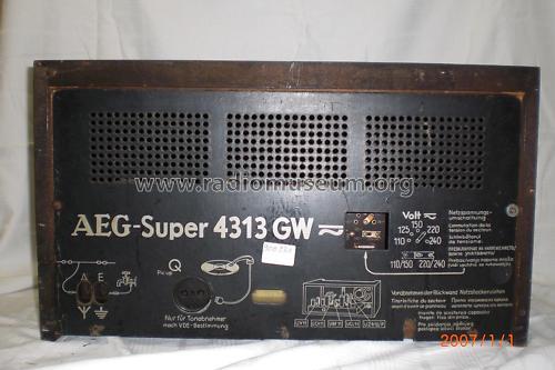 4313GW; AEG Radios Allg. (ID = 877136) Radio