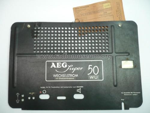 50WU; AEG Radios Allg. (ID = 1767645) Radio