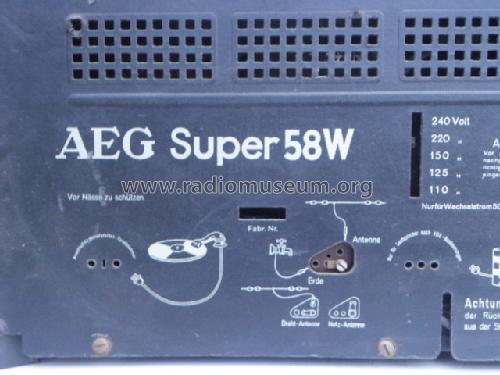 58W; AEG Radios Allg. (ID = 1618913) Radio