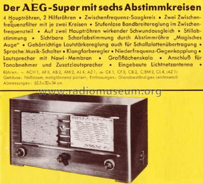 67W ; AEG Radios Allg. (ID = 1347939) Radio