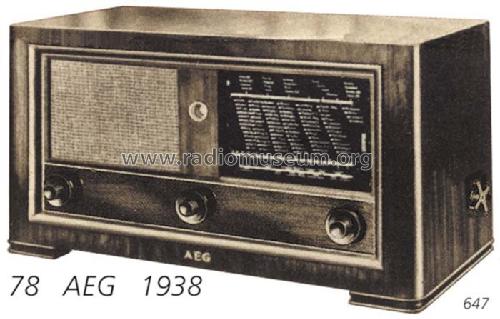 78GWK; AEG Radios Allg. (ID = 51) Radio