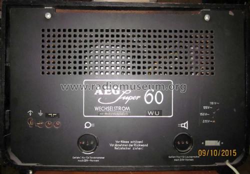 AEG Super 60 WU 60WU; AEG Radios Allg. (ID = 1894369) Radio