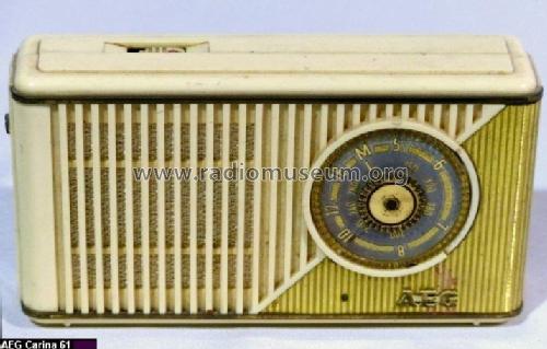 Carina 61; AEG Radios Allg. (ID = 1728003) Radio