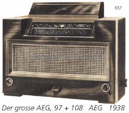 Der Große AEG 97GWK; AEG Radios Allg. (ID = 52) Radio