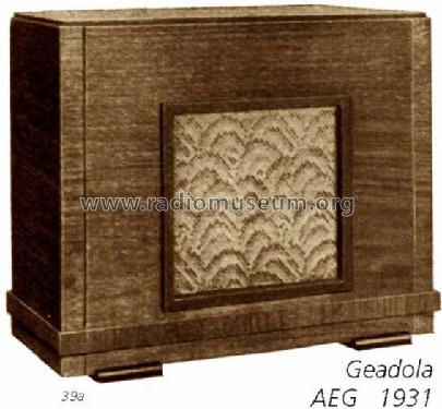 Geadola W; AEG Radios Allg. (ID = 27) Lautspr.-K