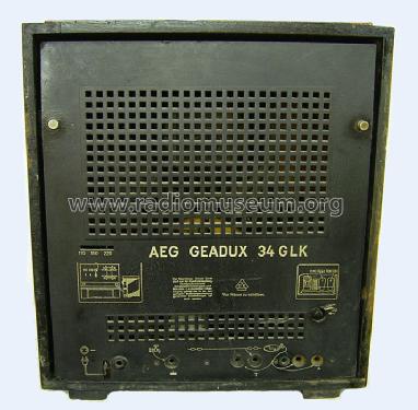 Geadux 34GS ; AEG Radios Allg. (ID = 477050) Radio