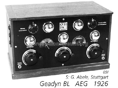 Geadyn BL ; AEG Radios Allg. (ID = 2880) Radio