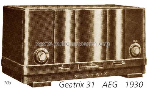 Geatrix 31G; AEG Radios Allg. (ID = 18) Radio