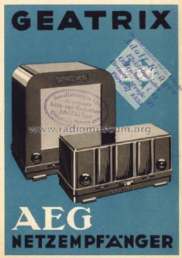 Geatrix GL, 31GL ; AEG Radios Allg. (ID = 2856647) Radio
