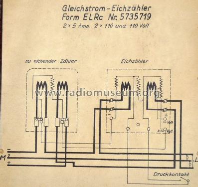 Gleichstrom-Eichzähler Form ELRc; AEG Radios Allg. (ID = 1569114) Equipment