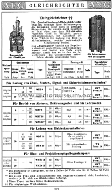 Kleingleichrichter WMS 10; AEG Radios Allg. (ID = 1641497) Strom-V