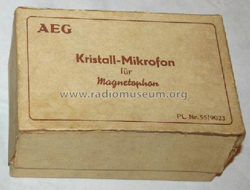 Kristall-Mikrofon für Magnetophon PL-Nr.55/9023; AEG Radios Allg. (ID = 837962) Microphone/PU