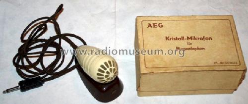 Kristall-Mikrofon für Magnetophon PL-Nr.55/9023; AEG Radios Allg. (ID = 837964) Microphone/PU