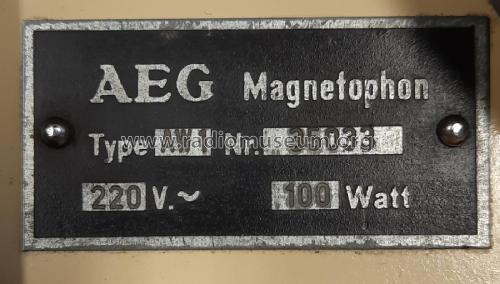 Magnetophon AW1; AEG Radios Allg. (ID = 2926359) Reg-Riprod