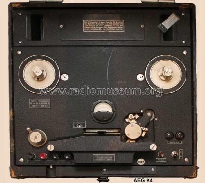 Magnetophon K4; AEG Radios Allg. (ID = 1143784) Reg-Riprod
