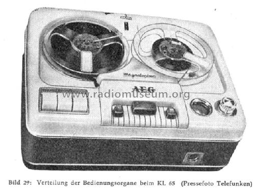 Magnetophon KL65; AEG Radios Allg. (ID = 177001) R-Player