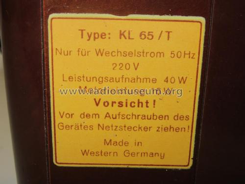 Magnetophon KL65T; AEG Radios Allg. (ID = 2238344) R-Player