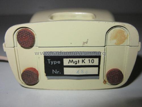 Kristall-Mikrofon Mgt K10; AEG Radios Allg. (ID = 1946453) Microphone/PU