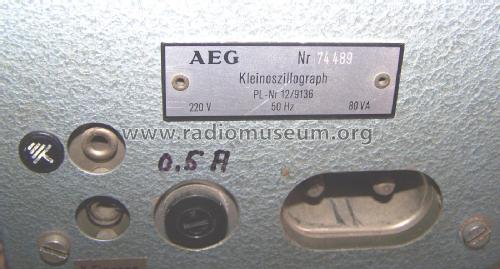 Oszillograph, Oszilloskop O19; AEG Radios Allg. (ID = 2498174) Equipment