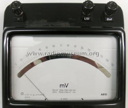 Präzisions-Millivoltmeter ; AEG Radios Allg. (ID = 1234258) Ausrüstung