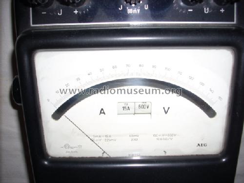 Präzisions Volt-/ Amperemeter ; AEG Radios Allg. (ID = 663616) Equipment