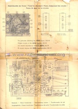 Super 218 W; AEG Radios Allg. (ID = 1618191) Radio