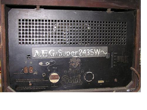 Super 2435W; AEG Radios Allg. (ID = 305590) Radio