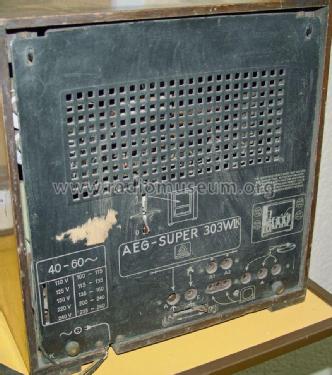 Super-Geatron 303WLK; AEG Radios Allg. (ID = 2294775) Radio