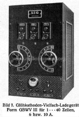 Vielfach-Ladegerät GBWV III ; AEG Radios Allg. (ID = 818721) Power-S