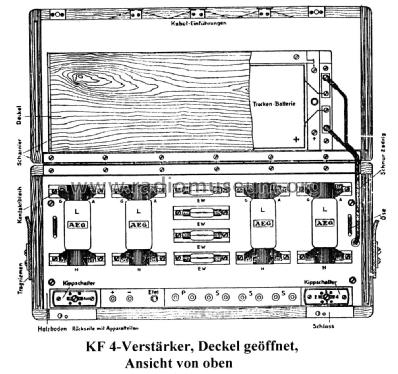 Vierröhren-Verstärker KF4 ; AEG Radios Allg. (ID = 2735727) Ampl/Mixer