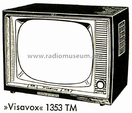 Visavox 1353TM; AEG Radios Allg. (ID = 487628) Television