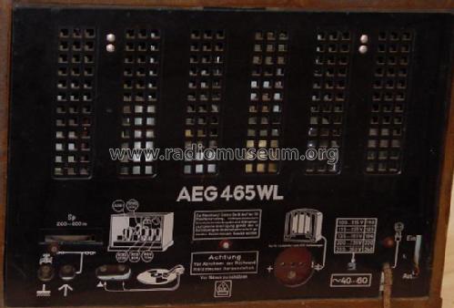 Weltmeister 465WL; AEG Radios Allg. (ID = 3782) Radio