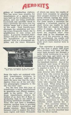 Aero Kits for Shortwave 1929 Brochure; Aero Products Inc.; (ID = 1905179) Paper