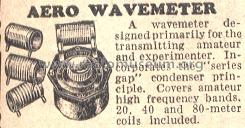 Wavemeter ; Aero Products Inc.; (ID = 247282) Amateur-D