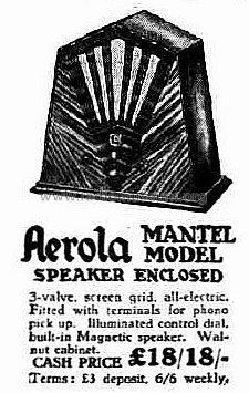 Aerola Mantel ; Aerola, A. Hall & Co (ID = 2055167) Radio