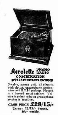 Aerolette ; Aerola, A. Hall & Co (ID = 2054916) Radio