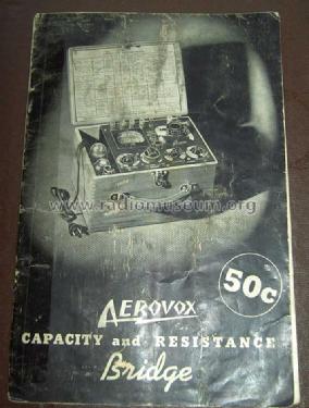 Capacitance and Resistance Bridge Analyzer 75; Aerovox Wireless (ID = 960993) Equipment