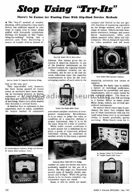 Capacitance-/Resistance-Bridge 76; Aerovox Wireless (ID = 1199471) Ausrüstung