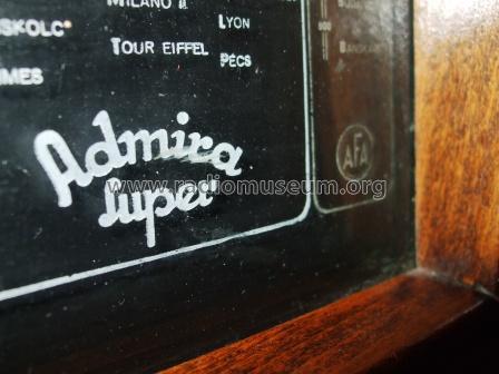 Admira Super S; AFA, Atelier Flesch; (ID = 391260) Radio