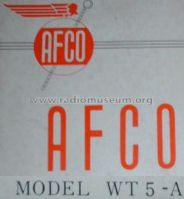 5 Transistor Transceiver WT-5A; Afco Electronics, (ID = 493699) Cittadina