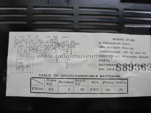 8 Transistor Deluxe ST-88; Afco Electronics, (ID = 2357342) Radio