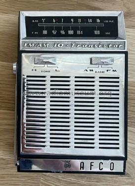 FM/AM 10-Transistor TFN-1003; Afco Electronics, (ID = 2729698) Radio