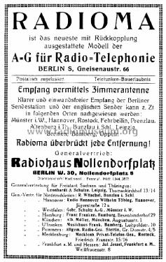 Radioma ; AG für (ID = 1613126) Radio